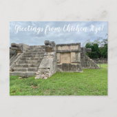 aWorld2Celebrate: Grüße von Chichén Itzá! Postkarte (Vorderseite)