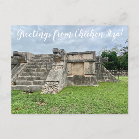 aWorld2Celebrate: Grüße von Chichén Itzá! Postkarte (Vorderseite)