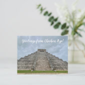 aWorld2Celebrate: Grüße von Chichén Itzá! Postkarte (Stehend Vorderseite)