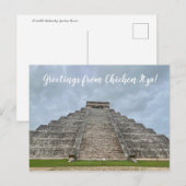 aWorld2Celebrate: Grüße von Chichén Itzá! Postkarte (Vorne/Hinten)