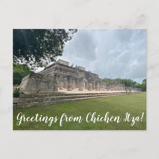 aWorld2Celebrate: Grüße von Chichén Itzá! Postkarte (Vorderseite)