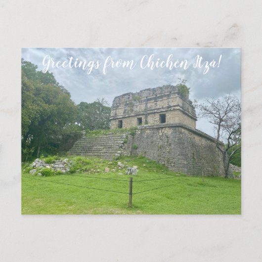 aWorld2Celebrate: Grüße von Chichén Itzá! Postkarte (Vorderseite)