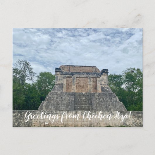 aWorld2Celebrate: Grüße von Chichén Itzá! Postkarte (Vorderseite)