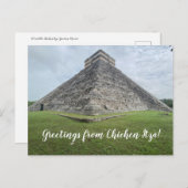 aWorld2Celebrate: Grüße von Chichén Itzá! Postkarte (Vorne/Hinten)