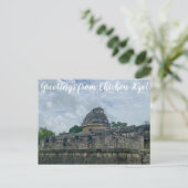 aWorld2Celebrate: Grüße von Chichén Itzá! Postkarte (Stehend Vorderseite)