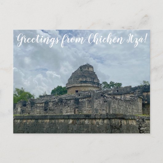 aWorld2Celebrate: Grüße von Chichén Itzá! Postkarte (Vorderseite)
