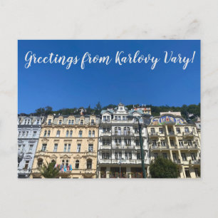aWorld2Celebrate: Grüße von Karlovy Vary! Postkarte