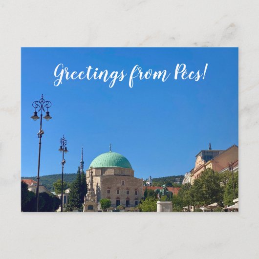 aWorld2Celebrate: Grüße von Pécs! Postkarte (Vorderseite)