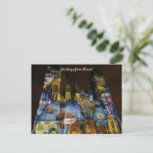 aWorld2Celebrate: Grüße von Rouen! Postkarte (Stehend Vorderseite)