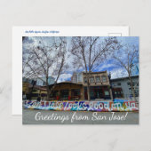 aWorld2Celebrate: Grüße von San Jose! Postkarte (Vorne/Hinten)