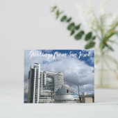 aWorld2Celebrate: Grüße von San Jose! \ Postkarte (Stehend Vorderseite)