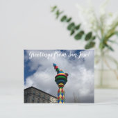 aWorld2Celebrate: Grüße von San Jose! Postkarte (Stehend Vorderseite)