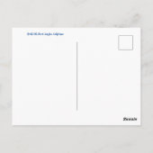 aWorld2Celebrate: Grüße von San Jose! Postkarte (Rückseite)