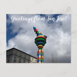 aWorld2Celebrate: Grüße von San Jose! Postkarte