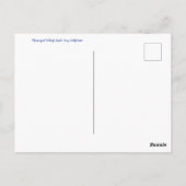 aWorld2Celebrate: Grüße von Santa Cruz! Postkarte (Rückseite)