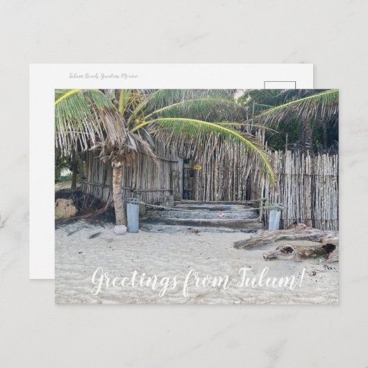 aWorld2Celebrate: Grüße von Tulum! Postkarte (Vorne/Hinten)