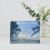 aWorld2Celebrate: Grüße von Tulum! Postkarte (Stehend Vorderseite)