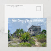 aWorld2Celebrate: Grüße von Tulum! Postkarte (Vorne/Hinten)