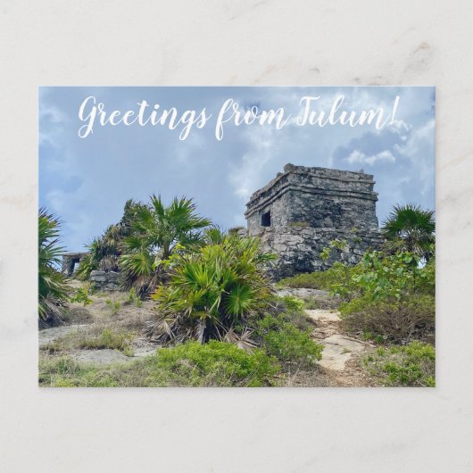 aWorld2Celebrate: Grüße von Tulum! Postkarte (Vorderseite)