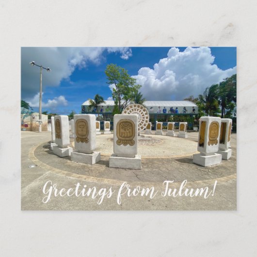 aWorld2Celebrate: Grüße von Tulum! Postkarte (Vorderseite)