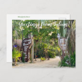 aWorld2Celebrate: Grüße von Tulum! Postkarte (Vorne/Hinten)