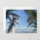 aWorld2Celebrate: Grüße von Tulum! Postkarte (Vorne/Hinten)