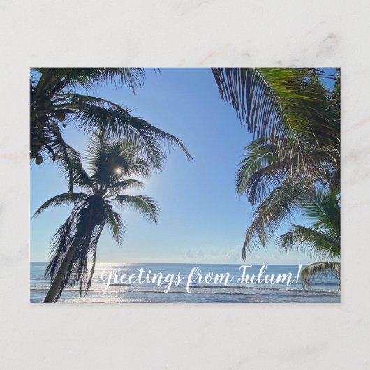 aWorld2Celebrate: Grüße von Tulum! Postkarte (Vorderseite)