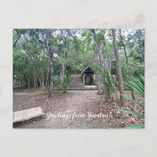 aWorld2Celebrate: Grüße von Yucatán! Postkarte (Vorderseite)
