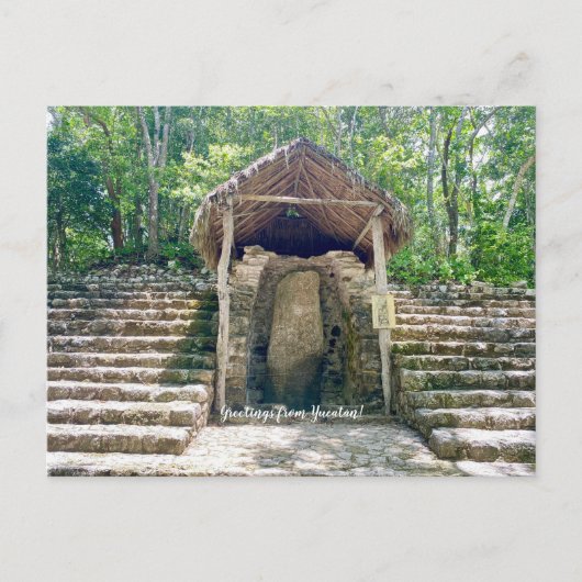 aWorld2Celebrate: Grüße von Yucatán! Postkarte (Vorderseite)