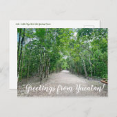 aWorld2Celebrate: Grüße von Yucatán! Postkarte (Vorne/Hinten)