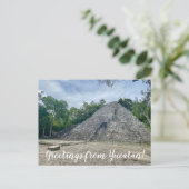 aWorld2Celebrate: Grüße von Yucatán! Postkarte (Stehend Vorderseite)