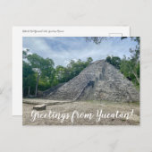 aWorld2Celebrate: Grüße von Yucatán! Postkarte (Vorne/Hinten)