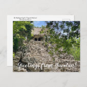 aWorld2Celebrate: Grüße von Yucatán! Postkarte (Vorne/Hinten)