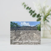 aWorld2Celebrate: Grüße von Yucatán! Postkarte (Stehend Vorderseite)
