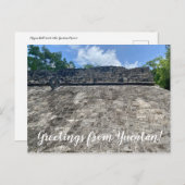 aWorld2Celebrate: Grüße von Yucatán! Postkarte (Vorne/Hinten)