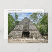 aWorld2Celebrate: Grüße von Yucatán! Postkarte (Vorne/Hinten)