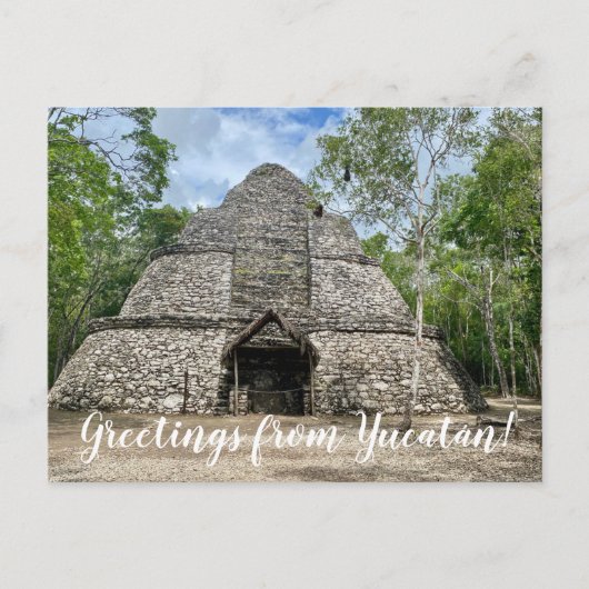 aWorld2Celebrate: Grüße von Yucatán! Postkarte (Vorderseite)