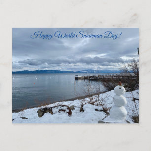 aWorld2Celebrate: Happy World Snowman Day! Postkarte
