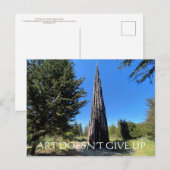 aWorld2Celebrate: KUNST GEHT NICHT AUF Postkarte (Vorne/Hinten)