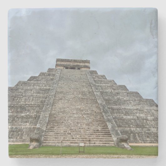 aWorld2Celebrate: Pyramide von Kukulcan Steinuntersetzer (Vorderseite)
