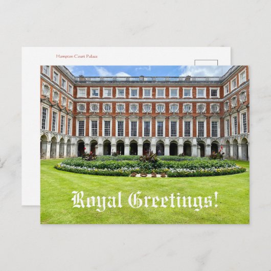 aWorld2Celebrate: Royal Greetings! Postkarte (Vorne/Hinten)