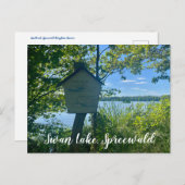 aWorld2Celebrate: Swan Lake, Spreewald Postkarte (Vorne/Hinten)