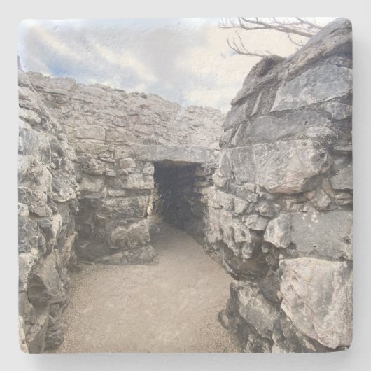 aWorld2Celebrate: Tulum Wall Steinuntersetzer (Vorderseite)