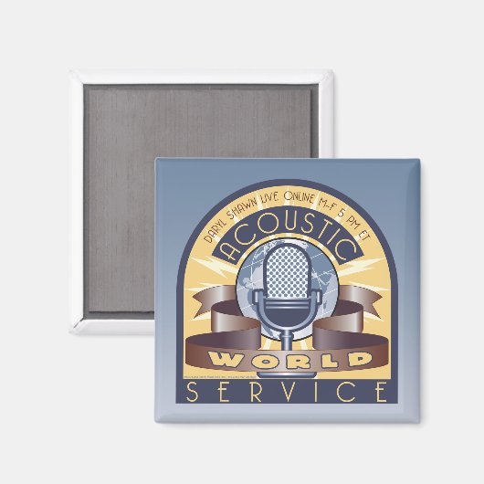 AWS 2 Zoll Square Magnet (Vorderseite/Rückseite)