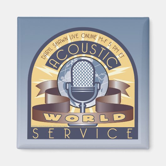 AWS 2 Zoll Square Magnet (Vorne)