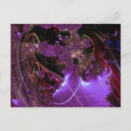 Awsome! Fraktal Postkarte. Postkarte (Vorderseite)