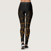 Awsome Spider and Web Fun Halloween Design Leggings (Rückseite)