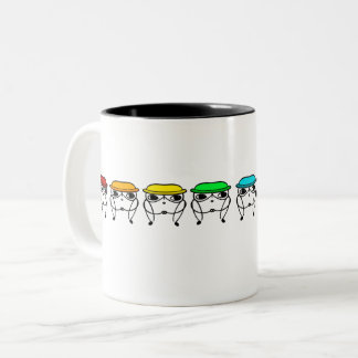 Awty Rainbow Perching Zweifarbige Tasse