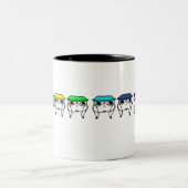 Awty Rainbow Perching Zweifarbige Tasse (Mittel)