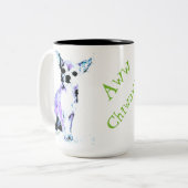 Aww Chiwawa zwei Ton-Tasse 2 Zweifarbige Tasse (Vorderseite Links)